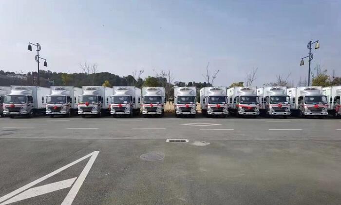 蔬菜食材配送車(chē)隊(duì)